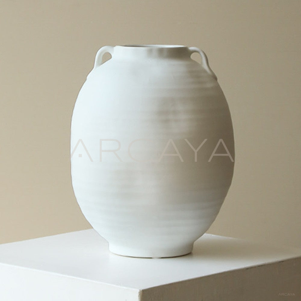 White Vintage Jar Hydroponic Vase - main