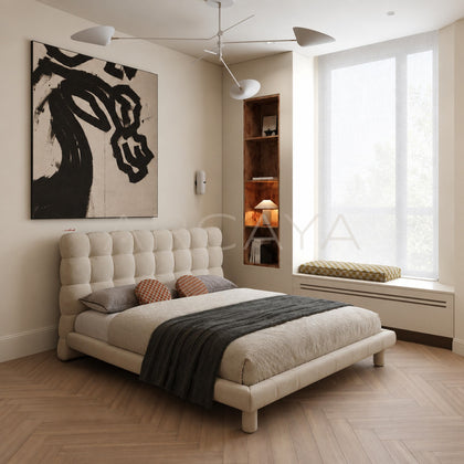 Frosted Fabric Bubble Bed - main