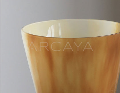 Mid Century Wide Mouth Glass Vase - scene