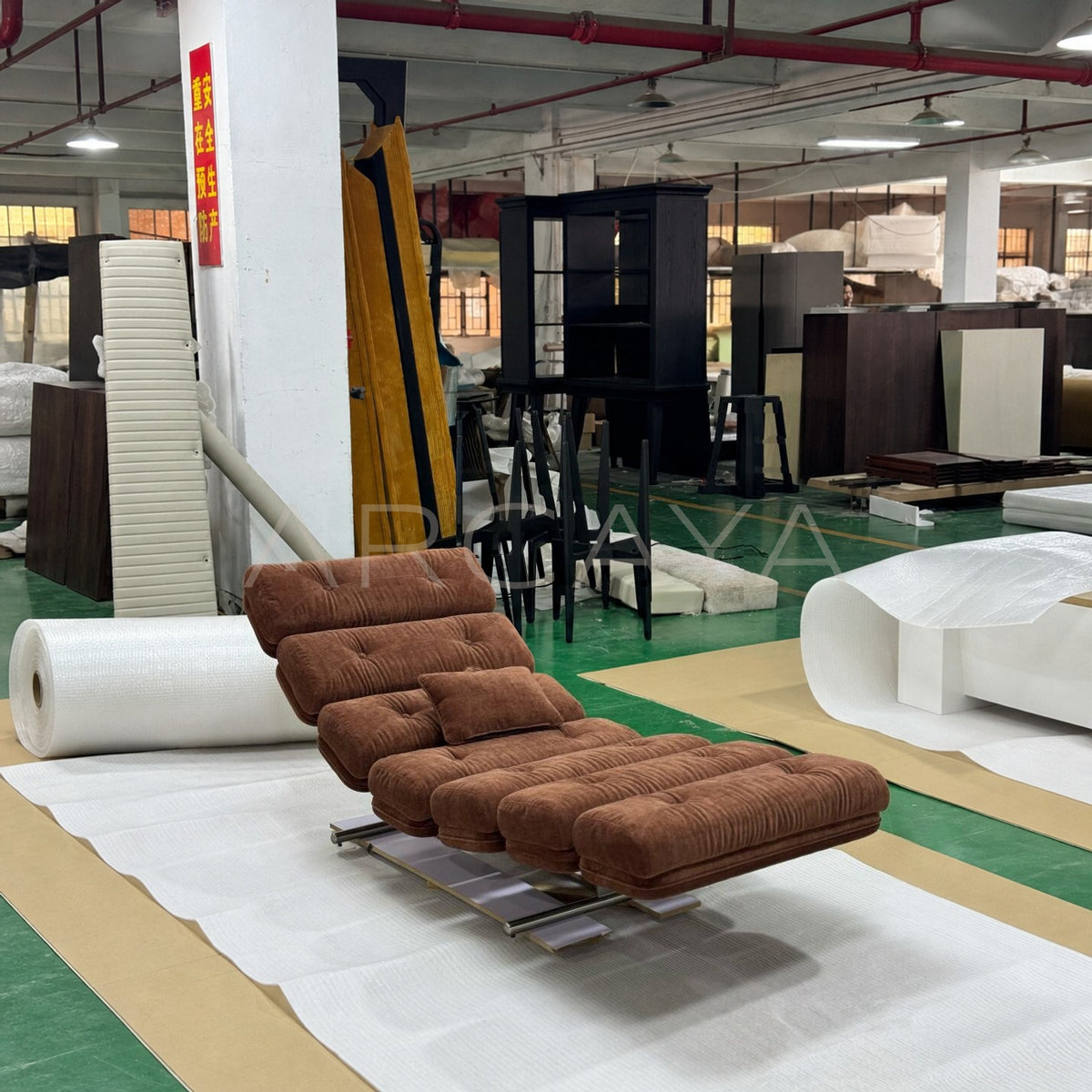 Mid Century Custom Chaise Lounge - main
