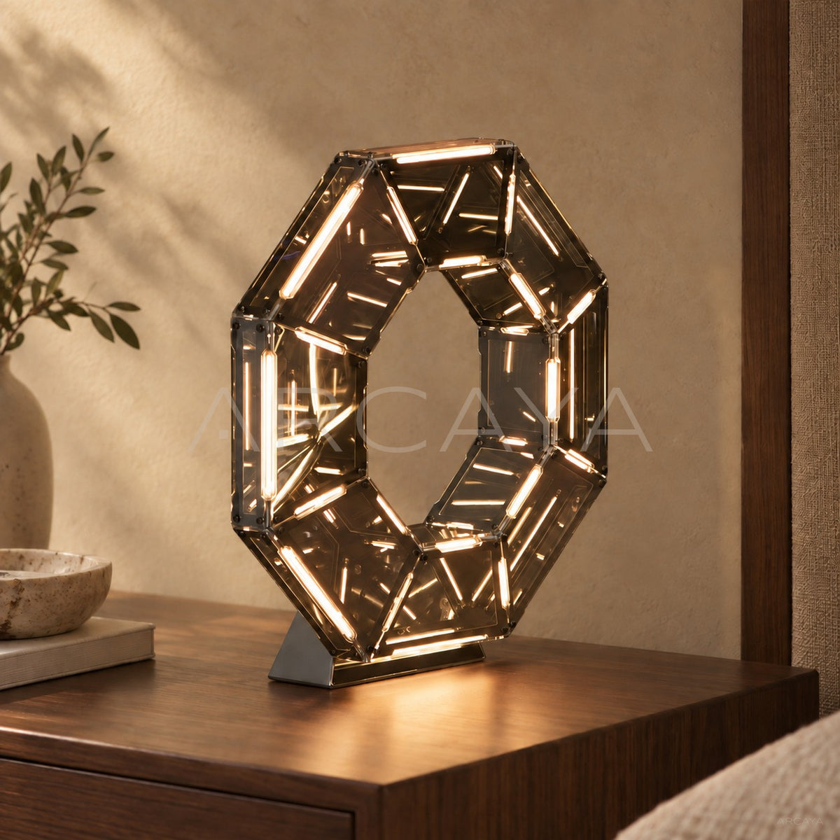 Octagonal Prism Halo Table Lamp 80723 - main