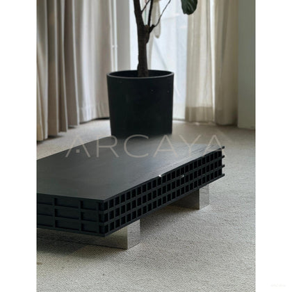 Mid Century Old Money Coffee Table Set - scene