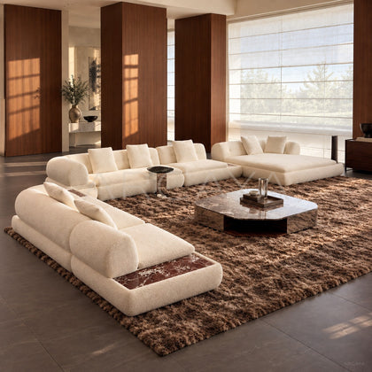 Super Moon Curved Sofa - scene