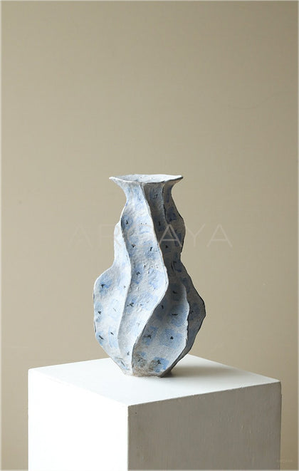 Wabi Sabi New Chinese Stoneware Jar Vase - scene