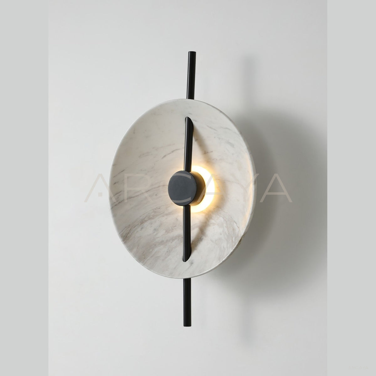Stone Texture Disc Wall Light 21603 in detail