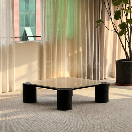 Super White Travertine Coffee Table - main