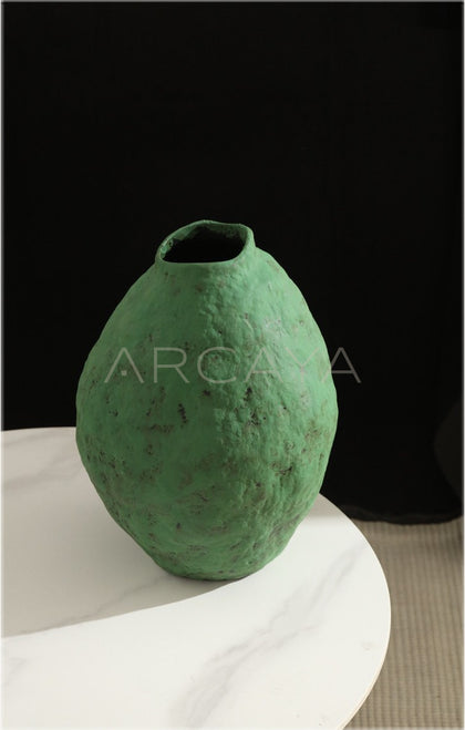 Wabi Sabi Hand Thrown Large Jar Vase - scene