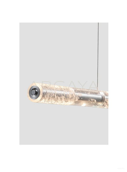 Linear Cloud Crystal Tube Pendant Light 80545 - scene