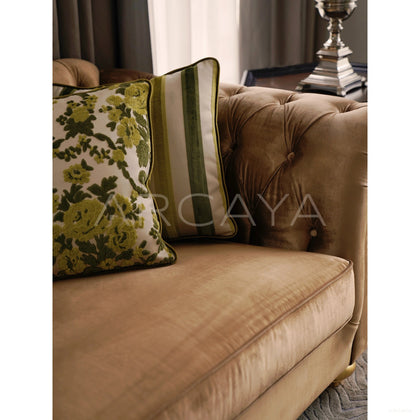 Garden Textured Tufted Sofa - scene