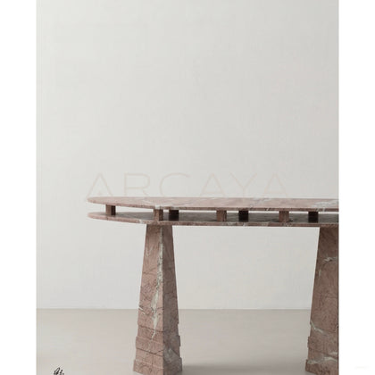 Sculptural Entryway Console Table - scene