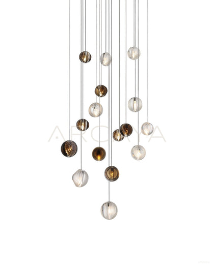 Clear Globe Pendant Light 80528 - scene