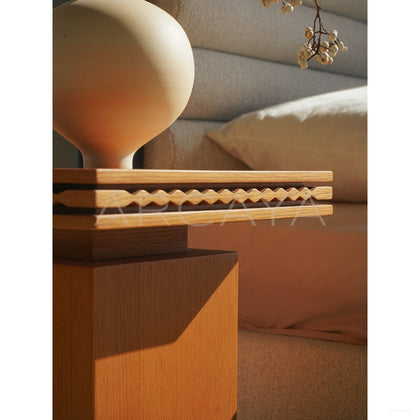 Dio Oak Moss Side Table - scene