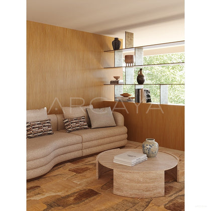 Thick Cut Sandwich Linen Sofa - scene