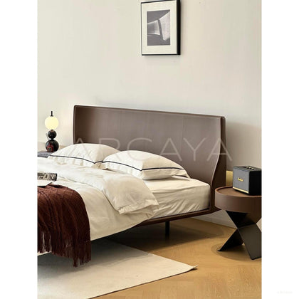 Alice Italian Minimalist Bed - scene