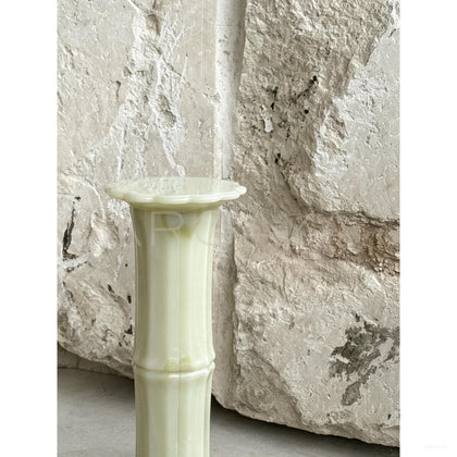 Aston Bamboo Shadow Green Column Piece — Display Pedestals - scene