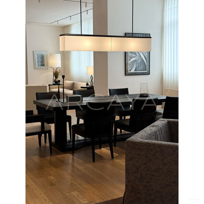 Black White Wood Quiet Piece — Dining Table - scene