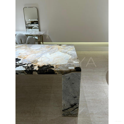 Black Diamond Pandora Stone Dining Table - scene