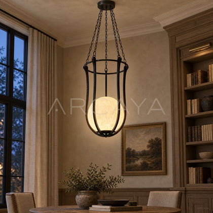 Aston Star Dome Lamp — Pendant Lighting - scene