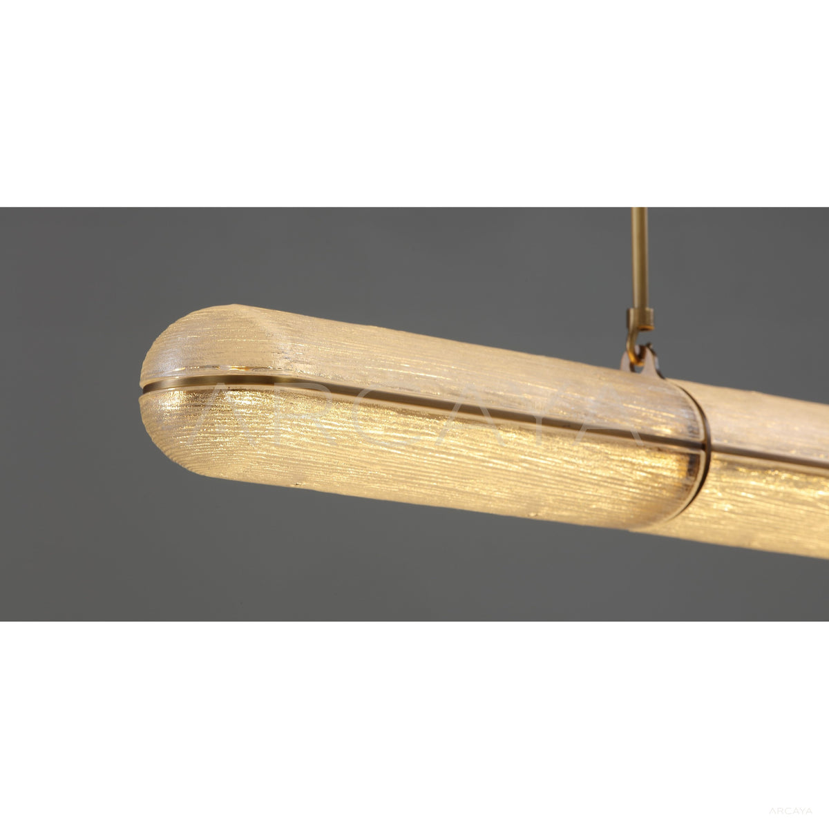 Linear Gold Thread Glass Pendant Light 23068 in detail