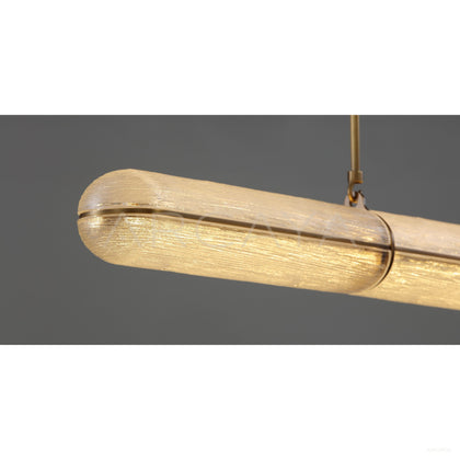 Linear Gold Thread Glass Pendant Light 23068 - scene