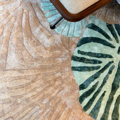 Irregular Shaped Designer Rug - scene