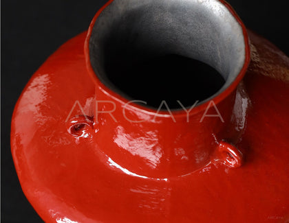 Dadan Chiyun Hand Thrown Double Ear Vase - scene