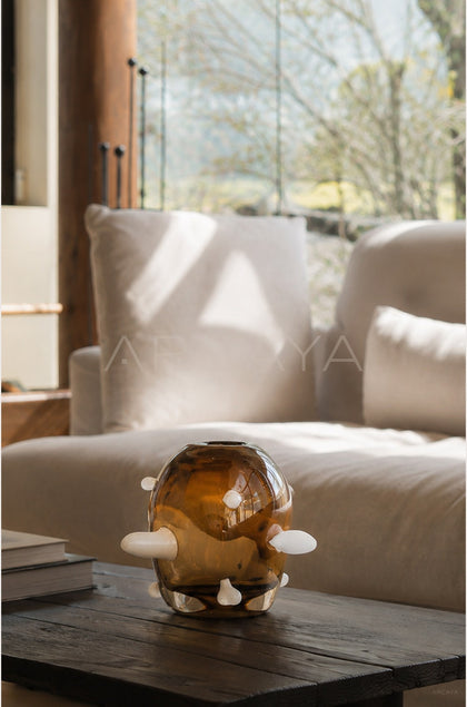 Sculptural Glass Art Vase - scene