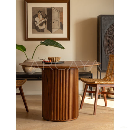 Solid Sturdy Dining Table - scene
