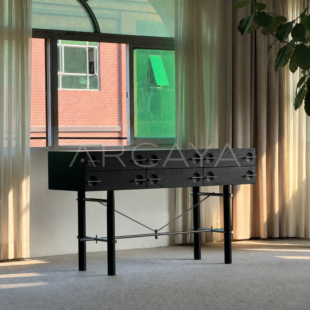 Mid Century Bianca Display Storage Cabinet - main