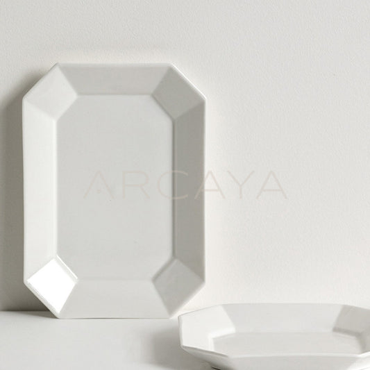Sunxun Collab White Porcelain Dinner Plate - main