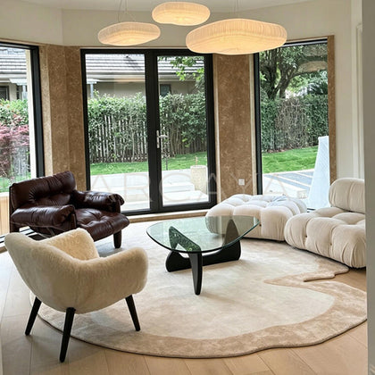 Irregular Organic Shaped Rug - scene