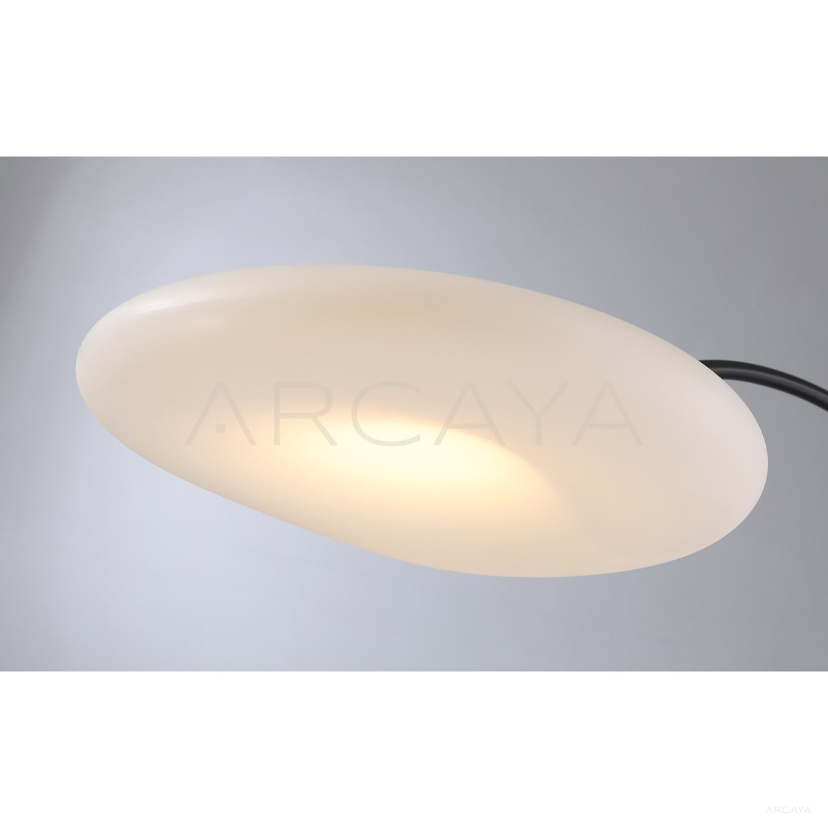 Black Arc Saucer Floor Lamp 96065 in detail