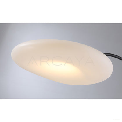 Black Arc Saucer Floor Lamp 96065 - scene