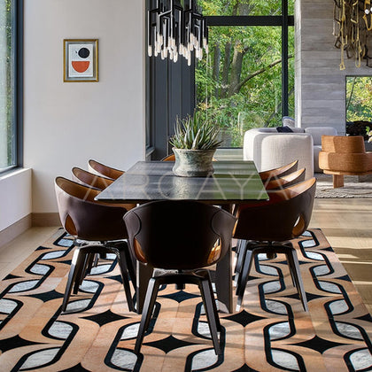 Vintage Style Living Room Rug - scene