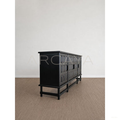 Grid Relief Four Door Cabinet - scene