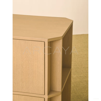 Italian Minimalist Oak Sideboard - scene