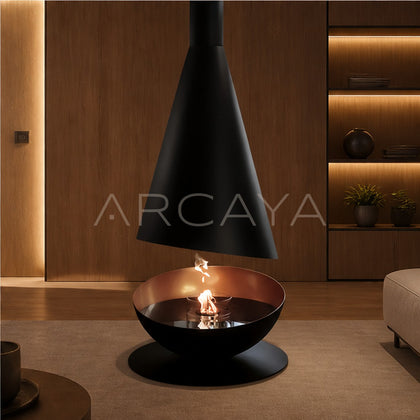 Derek Hanging Fireplace - scene