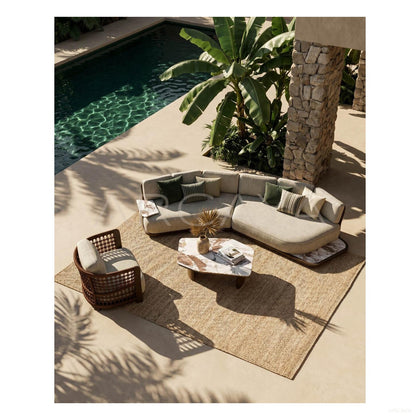 Outdoor Curved Sofa Courtyard - main