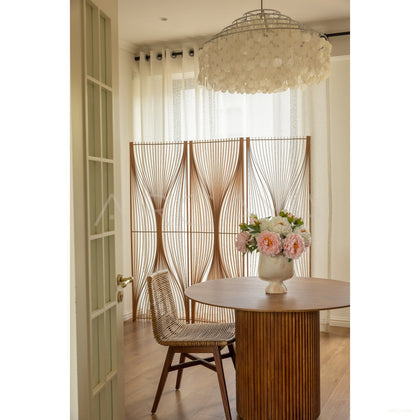 Flowing Cherry Wood Folding Screen - scene