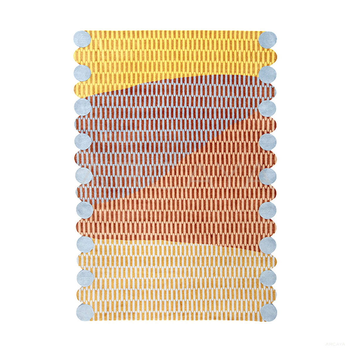 Colorful Linear Woven Rug Dsm P016 F - main