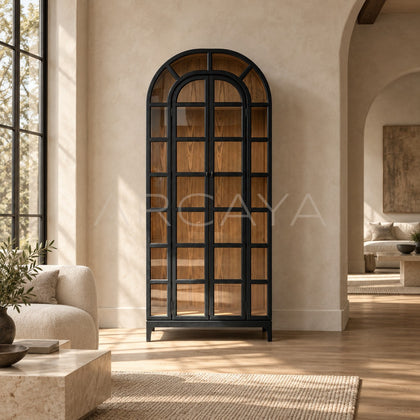 Dome Arch Glass Cabinet - scene