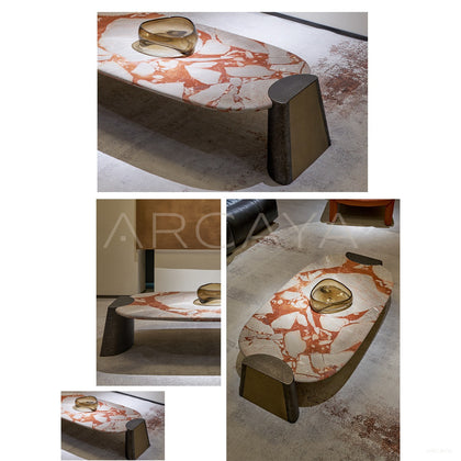 Bulgari Red Coffee Table - scene