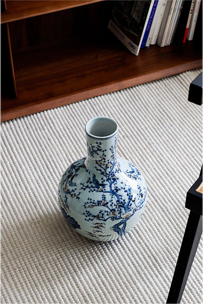 Jingdezhen Blue White Jar Vase Entryway - scene