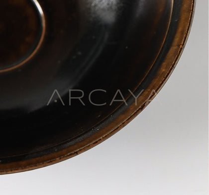 Sunxun Collab Black Rim Conical Bowl - scene