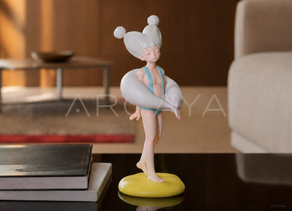 Dolphin Queen Artist Sculpture - scene