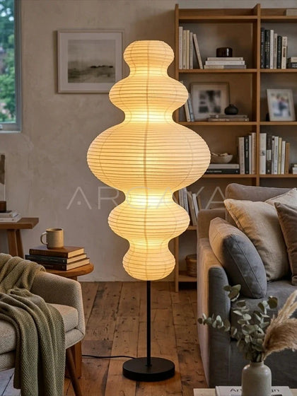 Paper Art Floor Lamp - scene