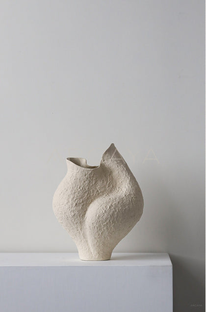 Handmade Textured Art Vase Entryway - scene