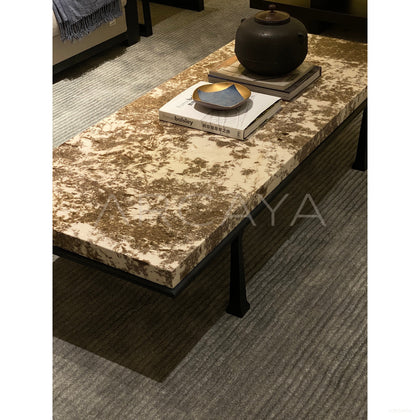 Marble Bronze Coffee Table - scene