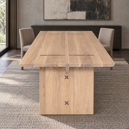 Josei White Oak Solid Wood Table - main