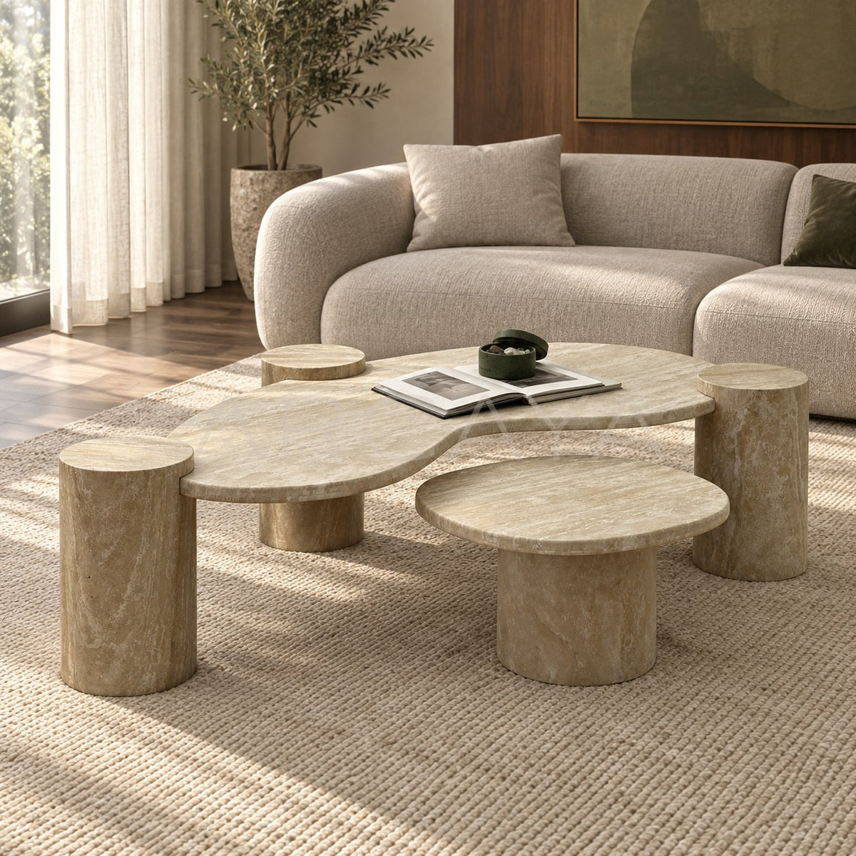 Marble Living Room Coffee Table - main